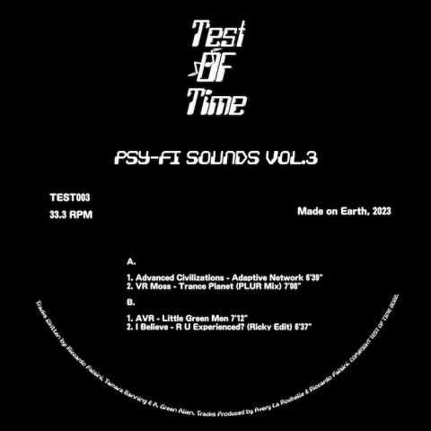 ( TEST 003 ) VARIOUS ARTISTS - Psy-fi Sounds Vol.3 ( 12" ) Test Of Time